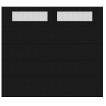 Garage Door Guys - New Installed Amarr Lincoln Garage Door color black in Ponte Vedra Beach Florida with windows. - Garage Door Services Near Me - Jacksonville Beach, Florida Garage Door Guys - New Installed Amarr Lincoln Garage Door color black in Ponte Vedra Beach Florida with windows. - Garage Door Services Near Me - Jacksonville Beach, Florida