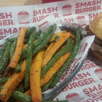 Smashburger - Veggie Frites and truffle mushroom swiss burger. - Burgers Near Me - Louisville, Colorado Smashburger - Veggie Frites and truffle mushroom swiss burger. - Burgers Near Me - Louisville, Colorado