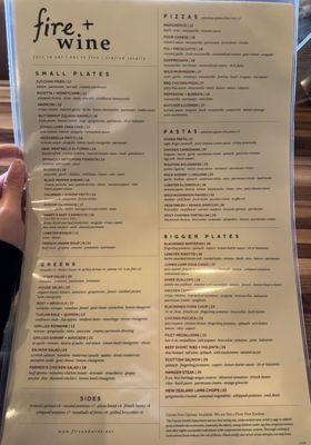 Menu photo 3 Fire + Wine - Park Ridge Park Ridge, IL