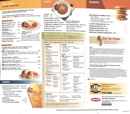 Menu photo 1 Jason's Deli Hoover, AL