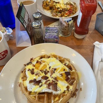 Jam 'n Honey - Bacon Waffle Benedict, Pork Belly Hash - Breakfast & Brunch Near Me - Chicago, Illinois