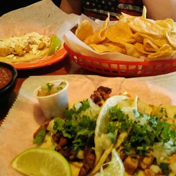 Krave Tacos - Chicken fajita & al pastor tacos on corn tortillas. The chicken was delicious, the al pastor was too fatty. - Mexican Near Me - Webster, Texas Krave Tacos - Chicken fajita & al pastor tacos on corn tortillas. The chicken was delicious, the al pastor was too fatty. - Mexican Near Me - Webster, Texas