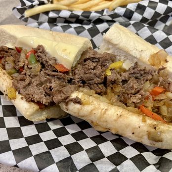 Boulder Pit Stop - Philly Steak with caramelized onions and peppers on Sourdough bread. - American Near Me - Boulder City, Nevada