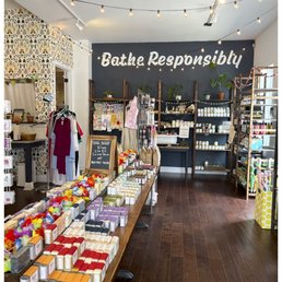 Inside Store with Soaps down the middle