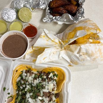 El Pollo Rico - 1-C Whole Chicken, Sweet Plantains, and Taquitos - good meal overall! - Mexican Near Me - Cedar Park, Texas