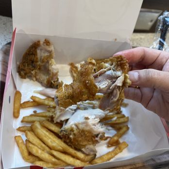 KFC - Terrible fried 3 pc. Chicken Box. Chicken was not edible. - Fast Food Near Me - Bellevue, Washington