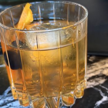 Ember & oak - Signature smoked old fashioned - New American Near Me - Melbourne, Florida