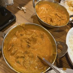 Janaki indian cuisine - Lamb Tikka Masala and Butter Chicken (this is how much we had left over) they give really nice portions!