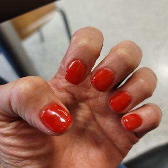 Red Nail - OPI Big Apple Red - Nail Salons Near Me - Dunedin, Florida