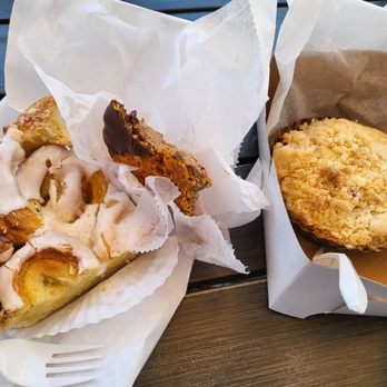 The Solvang Bakery - That thing on the left is a famous Danish baked good, but I can't remember the same. Lacey cookie and berry crumble tart. - Bakeries Near Me - Solvang, California The Solvang Bakery - That thing on the left is a famous Danish baked good, but I can't remember the same. Lacey cookie and berry crumble tart. - Bakeries Near Me - Solvang, California