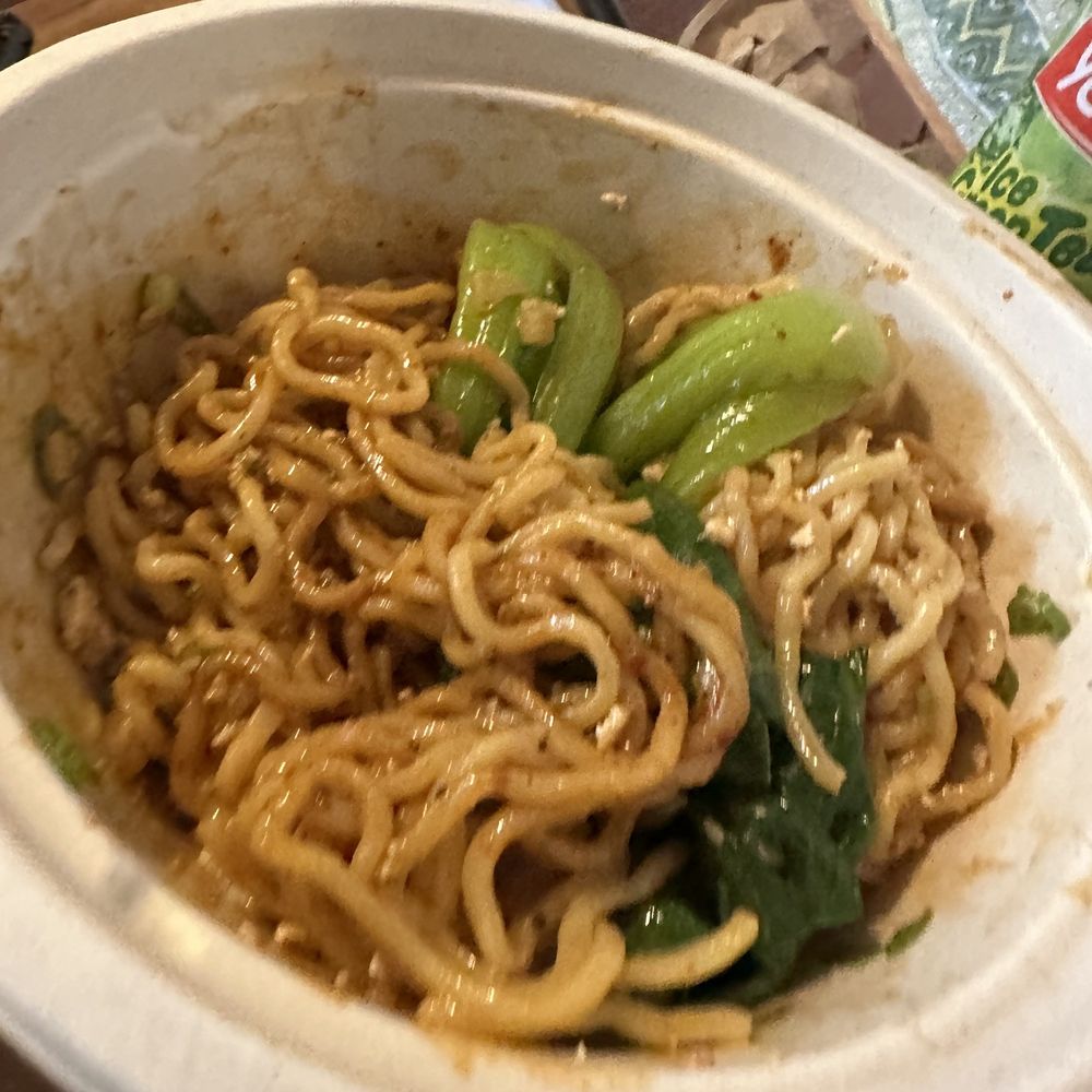 Crocodile Palace - Dan Dan noodles with tofu - a bit floral- maybe galangal or kefir leaf was used? Just lovely and a bit spicy - Salad Near Me - Traverse City, Michigan