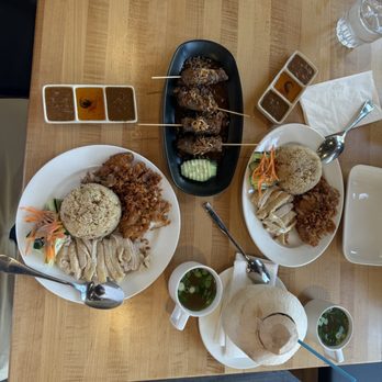 Luck Gai Cafe - Light - Combo (right) and Mighty - Combo (left). The mighty is around 25% more meat - Chicken Shop Near Me - Anaheim, California Luck Gai Cafe - Light - Combo (right) and Mighty - Combo (left). The mighty is around 25% more meat - Chicken Shop Near Me - Anaheim, California