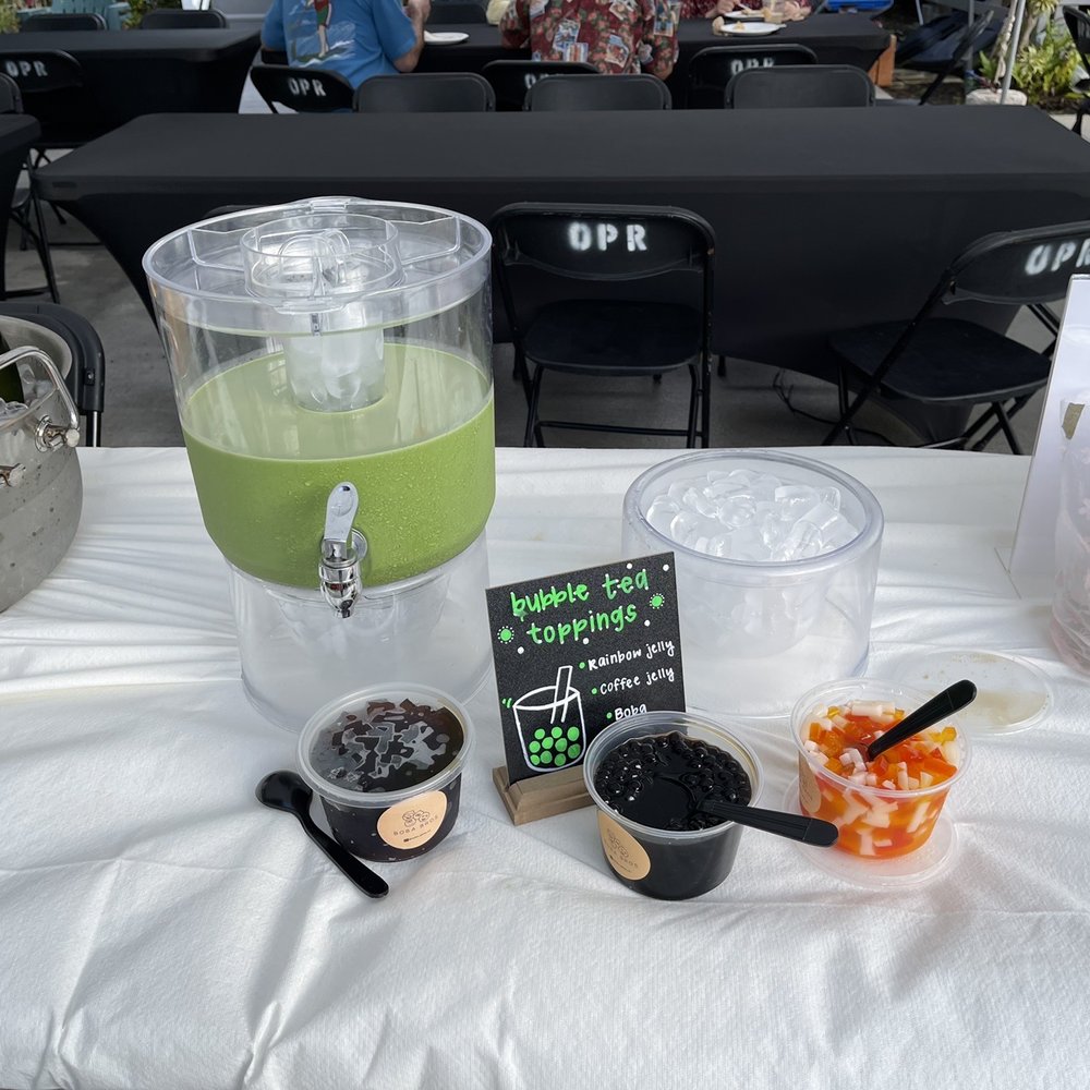 Ready for guests to make their favorite drink.
