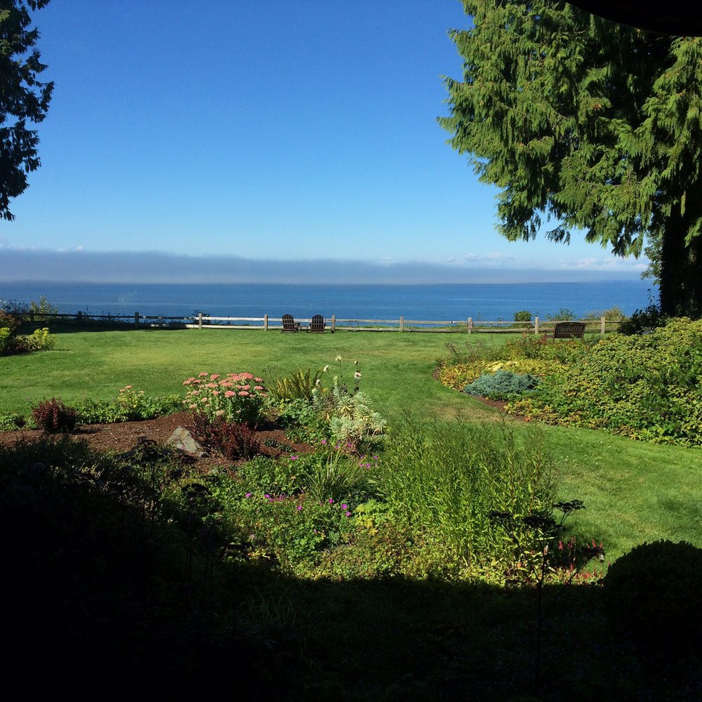 Colette's Bed and Breakfast - View from the Adirondack chairs outside of the azalea suite. - Bed & Breakfast Near Me - Port Angeles, Washington Colette's Bed and Breakfast - View from the Adirondack chairs outside of the azalea suite. - Bed & Breakfast Near Me - Port Angeles, Washington
