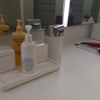 SoJo Spa Club - Products in the ladies lounge - they offer lotion, hair gel, and cotton swabs. Shampoo, conditioner, and body wash in the shower area. - Saunas Near Me - Edgewater, New Jersey SoJo Spa Club - Products in the ladies lounge - they offer lotion, hair gel, and cotton swabs. Shampoo, conditioner, and body wash in the shower area. - Saunas Near Me - Edgewater, New Jersey