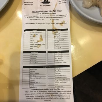 Hot Spot - This is called a menu - Asian Fusion Near Me - Fairfax, Virginia