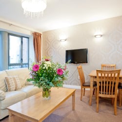 Dublin 1 Apartments - The sitting room of one of our two bedroom apartments in Mellor Court.