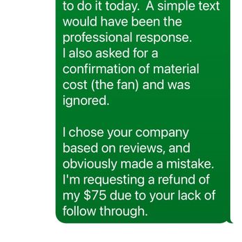SAR Appliance Repair - Comments from text - Appliances & Repair Near Me - Clearwater, Florida