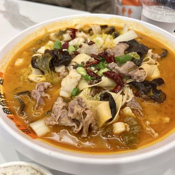 Fish With You Ktown - Golden Soup with Fish and Beef - Chinese Near Me - Los Angeles, California Fish With You Ktown - Golden Soup with Fish and Beef - Chinese Near Me - Los Angeles, California