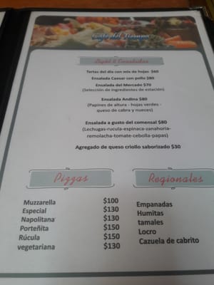 Menu photo 2 Café del Tiempo Salta, A