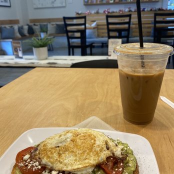 Blockhouse Coffee & Kitchen - Avocado toast with fried egg and Vietnamese coffee - Coffee & Tea Near Me - Richmond, Texas Blockhouse Coffee & Kitchen - Avocado toast with fried egg and Vietnamese coffee - Coffee & Tea Near Me - Richmond, Texas