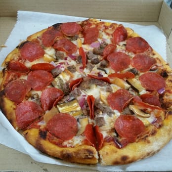 Duomo Pizza - Pepperoni, Sausage, Mozzarella, Garlic, Mushrooms, Eggplant, Onions=SOLID - Pizza Near Me - Corona, California Duomo Pizza - Pepperoni, Sausage, Mozzarella, Garlic, Mushrooms, Eggplant, Onions=SOLID - Pizza Near Me - Corona, California