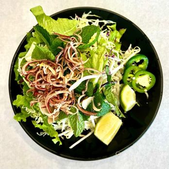 Ga Nuong Ngu Vi - The plate of vegetables - Chicken Shop Near Me - San Jose, California