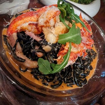 Tavern 157 - Squid Ink Pasta with Lobster - Lounges Near Me - Flushing, New York Tavern 157 - Squid Ink Pasta with Lobster - Lounges Near Me - Flushing, New York