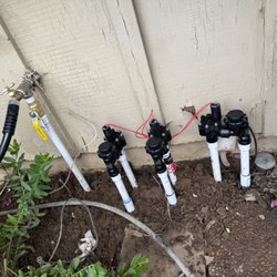 Marro's Landscaping Sprinkler System Specialists - Replacing 3 valves and a very old 3/4-inch manifold.