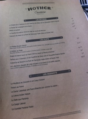 Menu photo 7 Mother Lille, 59