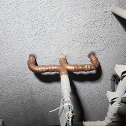 Ruff Plumbing - Pipes from the water main.