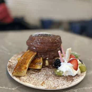 Cafe Kenkaku - Chocolate soufflé pancakes - Cafes Near Me - Richmond Hill, Ontario Cafe Kenkaku - Chocolate soufflé pancakes - Cafes Near Me - Richmond Hill, Ontario