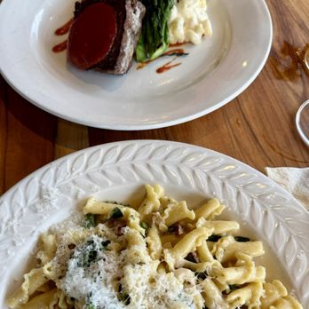 LP On Main - Bison meatloaf, chicken and bacon pasta dish - Seafood Near Me - Banner Elk, North Carolina LP On Main - Bison meatloaf, chicken and bacon pasta dish - Seafood Near Me - Banner Elk, North Carolina