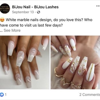 Bijou Nails & Lashes - This is what they advertise!!!! She said she didn't do nails?! - Nail Salons Near Me - Humble, Texas
