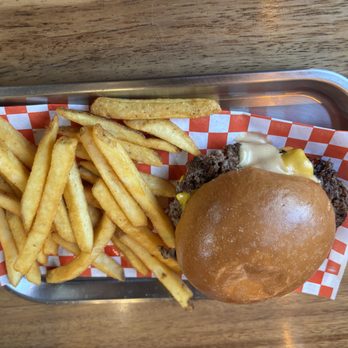 FireFly Burger  - Smashed double with fries - Burgers Near Me - Garden Grove, California