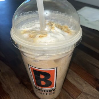 Biggby Coffee - Butter Bear Latte. Very good ! Nice spin on the butterscotch Hogwart's classic - Coffee & Tea Near Me - Raleigh, North Carolina