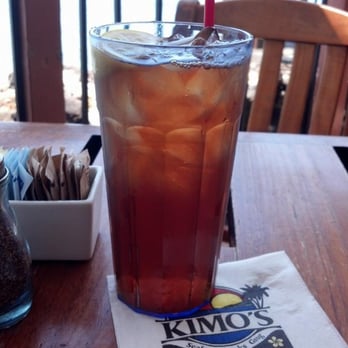 Kimo's Maui - Regular Ice Tea (no booze my friend........some people gotta work! Lol!) $2.75. - Seafood Near Me - Lahaina, Hawaii