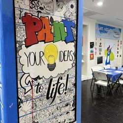 The Painted Penguin Hawthorn Center - Trendy fun wall