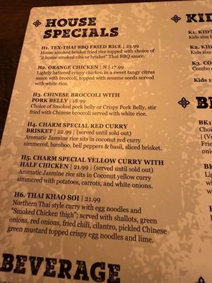 Menu photo 3 Charm Taphouse And Bbq Conroe, TX