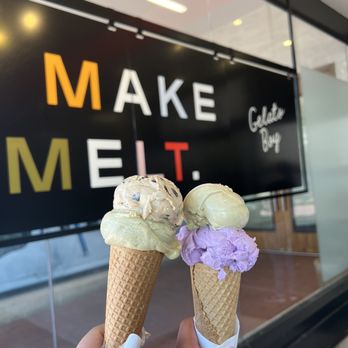Gelato Boy - Sicillian Pistachio, Coffee Chip, Lavender Poppy - Coffee & Tea Near Me - Boulder, Colorado