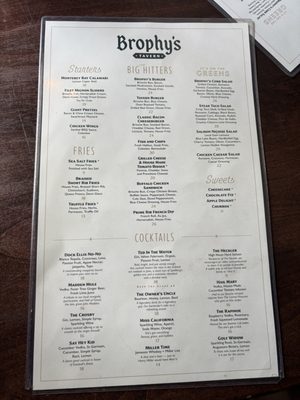 Menu photo 2 Brophy's Tavern Carmel-by-the-Sea, CA Menu photo 2 Brophy's Tavern Carmel-by-the-Sea, CA