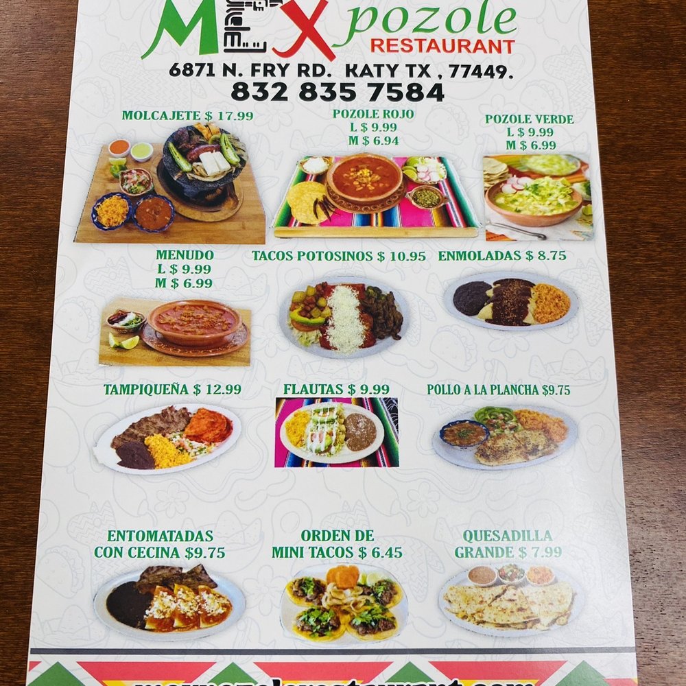 Mexpozole Restaurant - Menu - Breakfast & Brunch Near Me - Katy, Texas Mexpozole Restaurant - Menu - Breakfast & Brunch Near Me - Katy, Texas