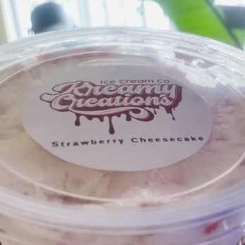 Kreamy Creations Ice Cream - Strawberry cheesecake ice cream - Ice Cream & Frozen Yogurt Near Me Kreamy Creations Ice Cream - Strawberry cheesecake ice cream - Ice Cream & Frozen Yogurt Near Me