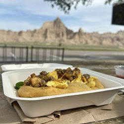 Cedar Pass Lodge Cafe - Fried bread, breakfast tacos