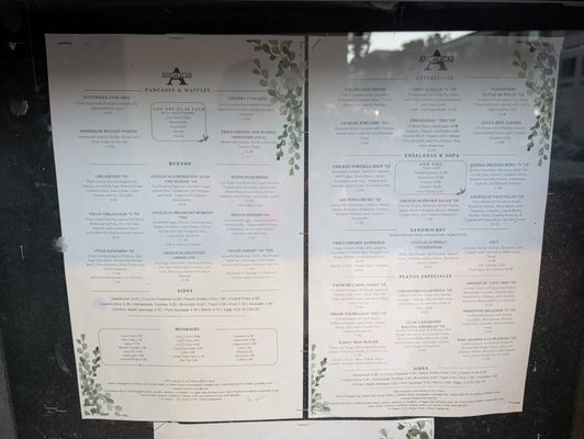 Menu photo 1 Angelicas Redwood City, CA