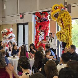 White Dragon Martial Arts - Our grand entrance into our wedding reception