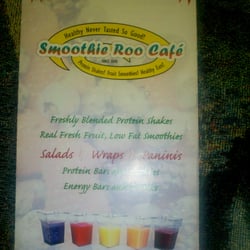 Smoothie Roo Cafe - Take out menu