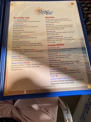 Menu photo 3 Oceans Grille Fort Lauderdale, FL Menu photo 3 Oceans Grille Fort Lauderdale, FL