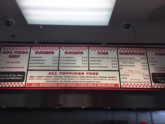 Menu photo 2 Five Guys Fredericksburg, VA