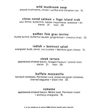 Canoe - Lunch Starters - Canadian (New) Near Me - Toronto, Ontario